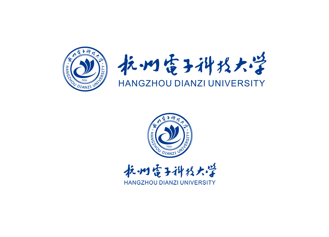 大学校徽系列：杭州电子科技大学标志矢量图