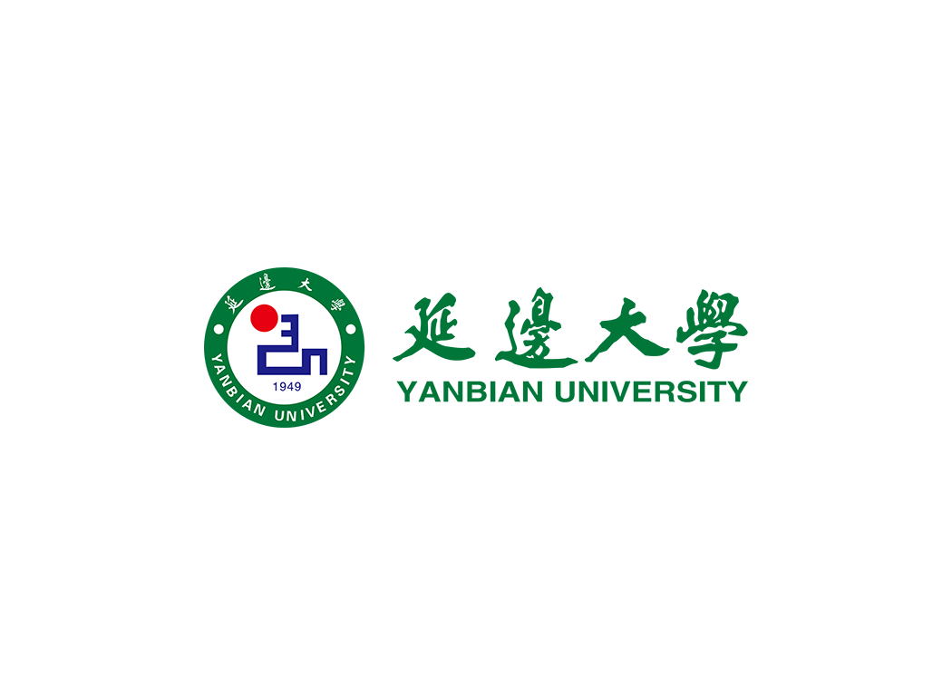 延边大学校徽标志矢量图