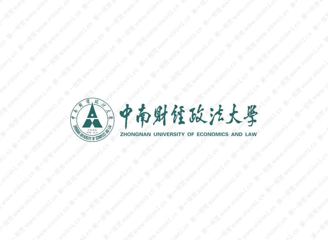 大学校徽系列：中南财经政法大学标志矢量图