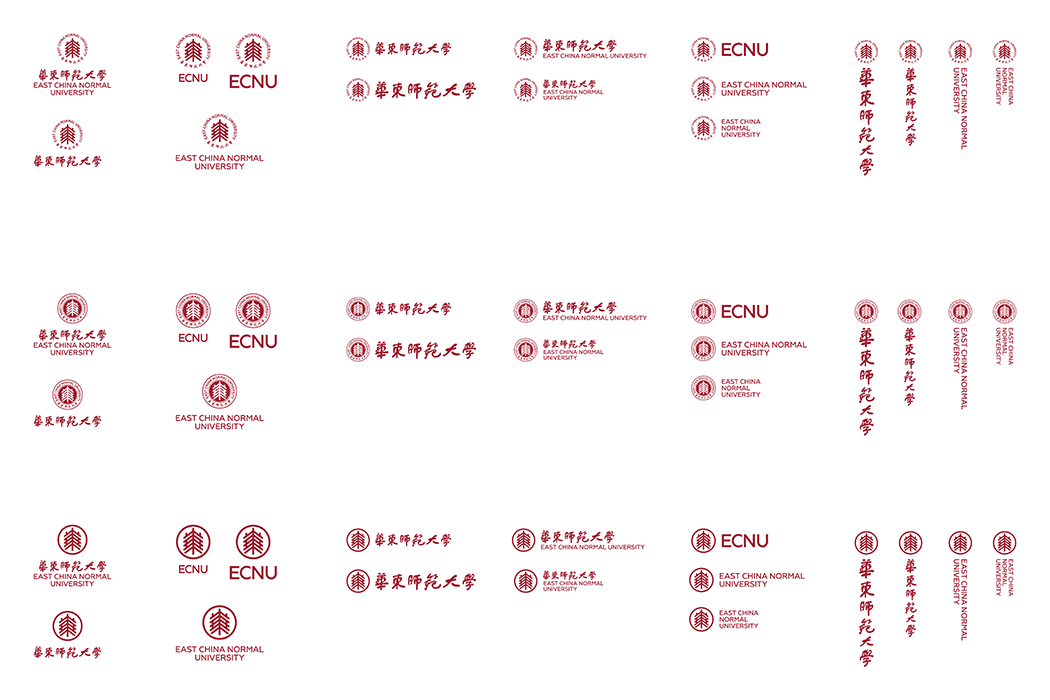 大学校徽系列: 华东师范大学标志矢量图