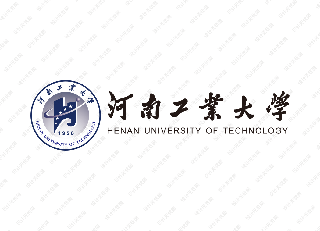 大学校徽系列：河南工业大学标志矢量图