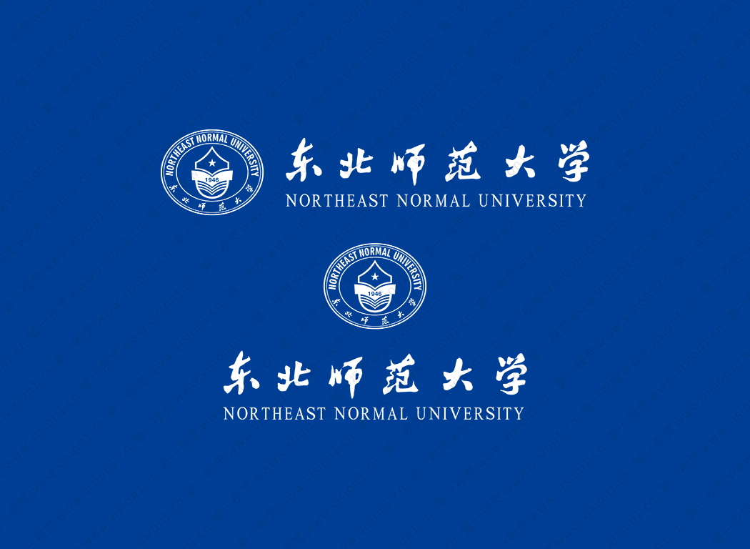 大学校徽系列：东北师范大学标志矢量图