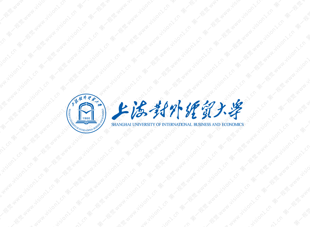 上海对外经贸大学校徽标志矢量图