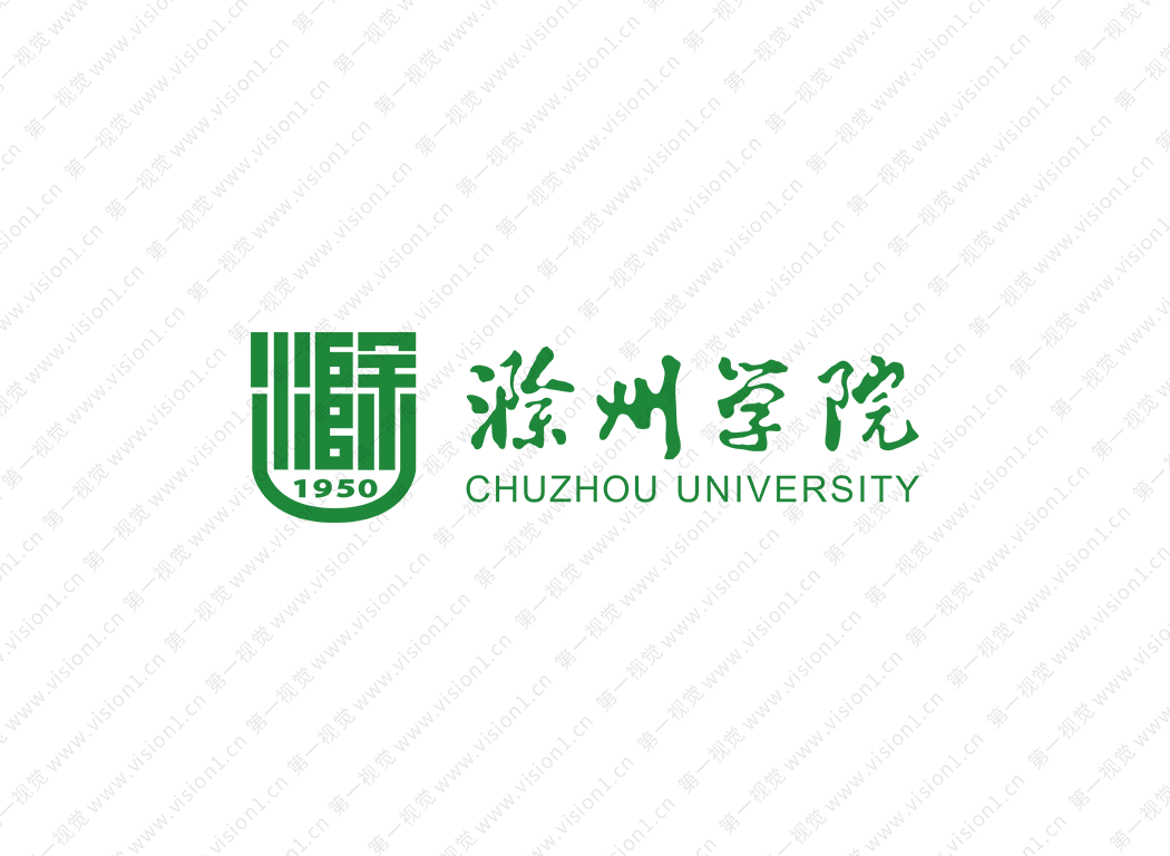 滁州学院校徽标志矢量图