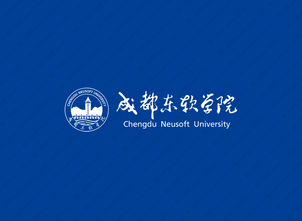 成都东软学院logo标志矢量图