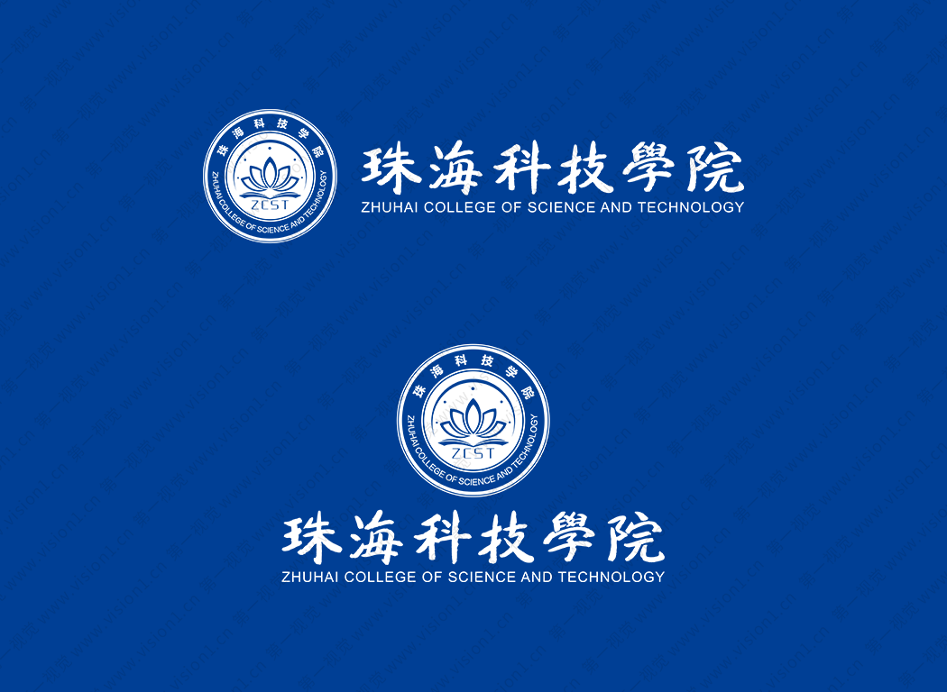 珠海科技学院校徽logo矢量图