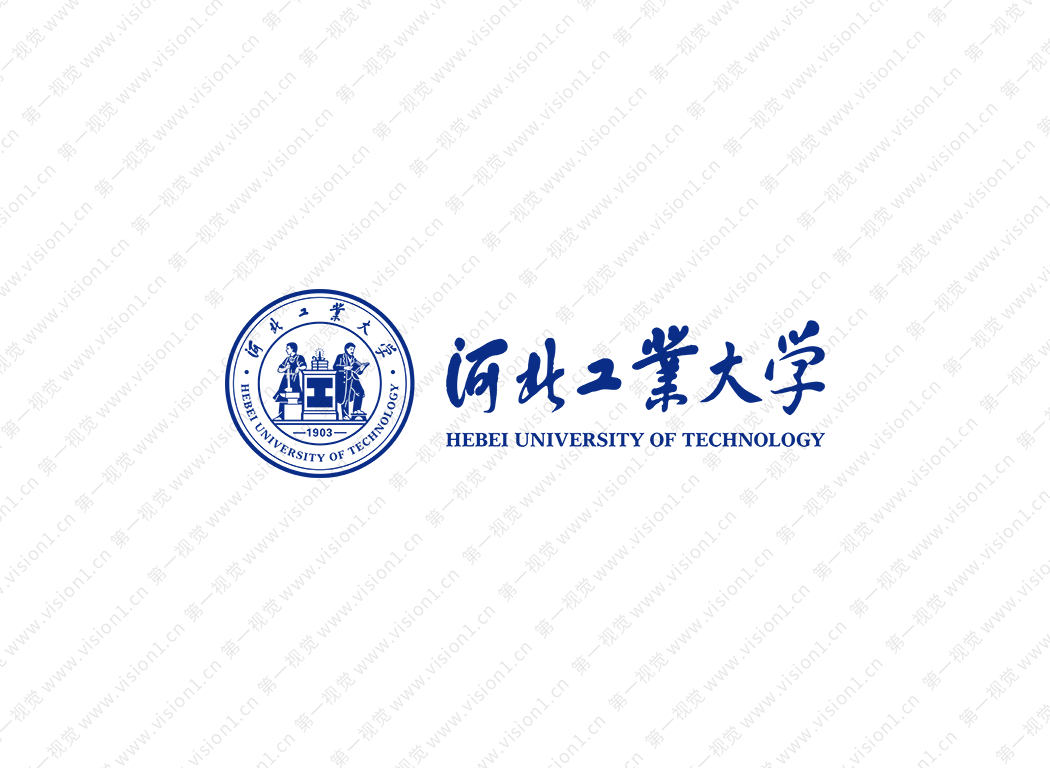 大学校徽系列：河北工业大学标志矢量图