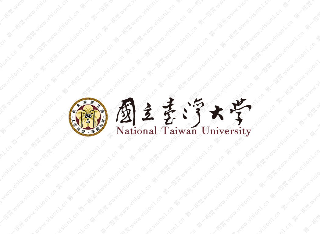 大学校徽系列：台湾大学标志矢量图