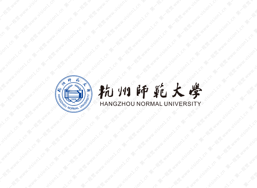 杭州师范大学校徽标志矢量图