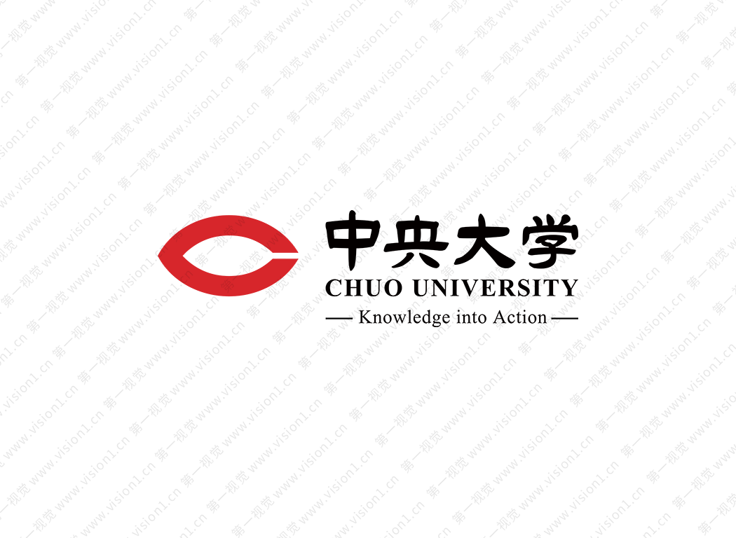 日本中央大学校徽logo矢量图