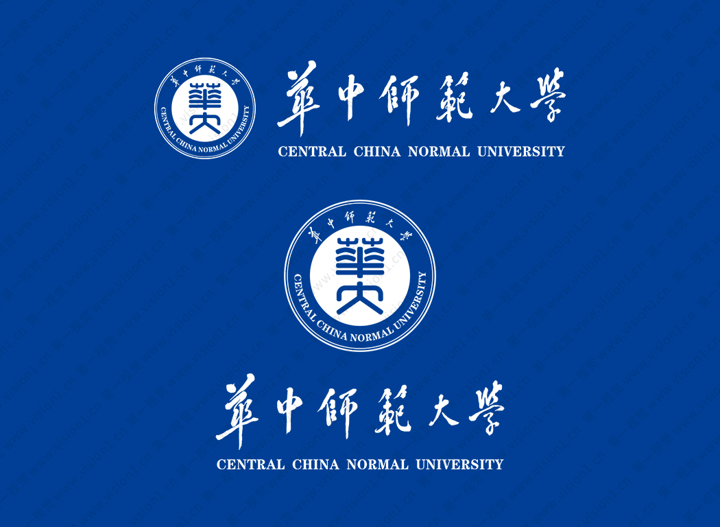 大学校徽系列:华中师范大学标志矢量图