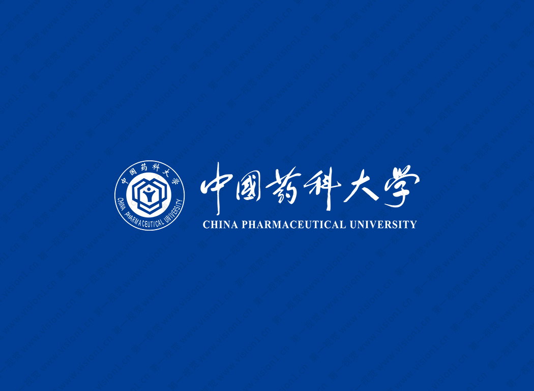 中国药科大学校徽标志矢量图