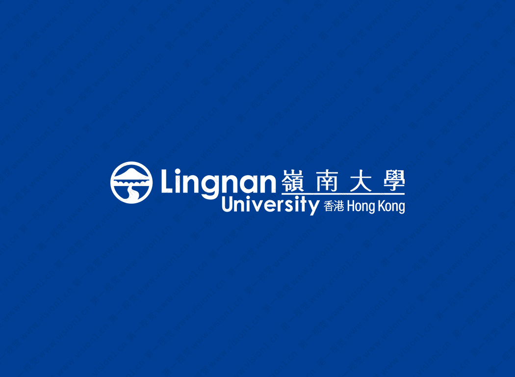大学校徽系列：岭南大学标志矢量图