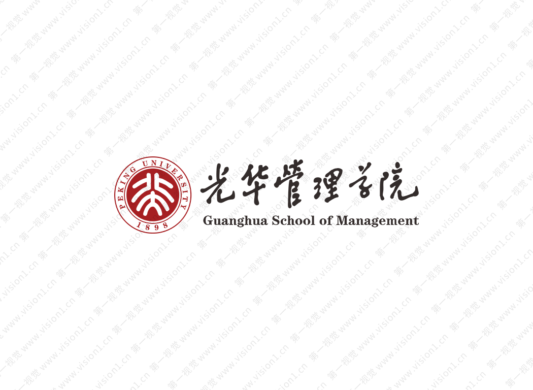 大学校徽系列:光华管理学院标志矢量图