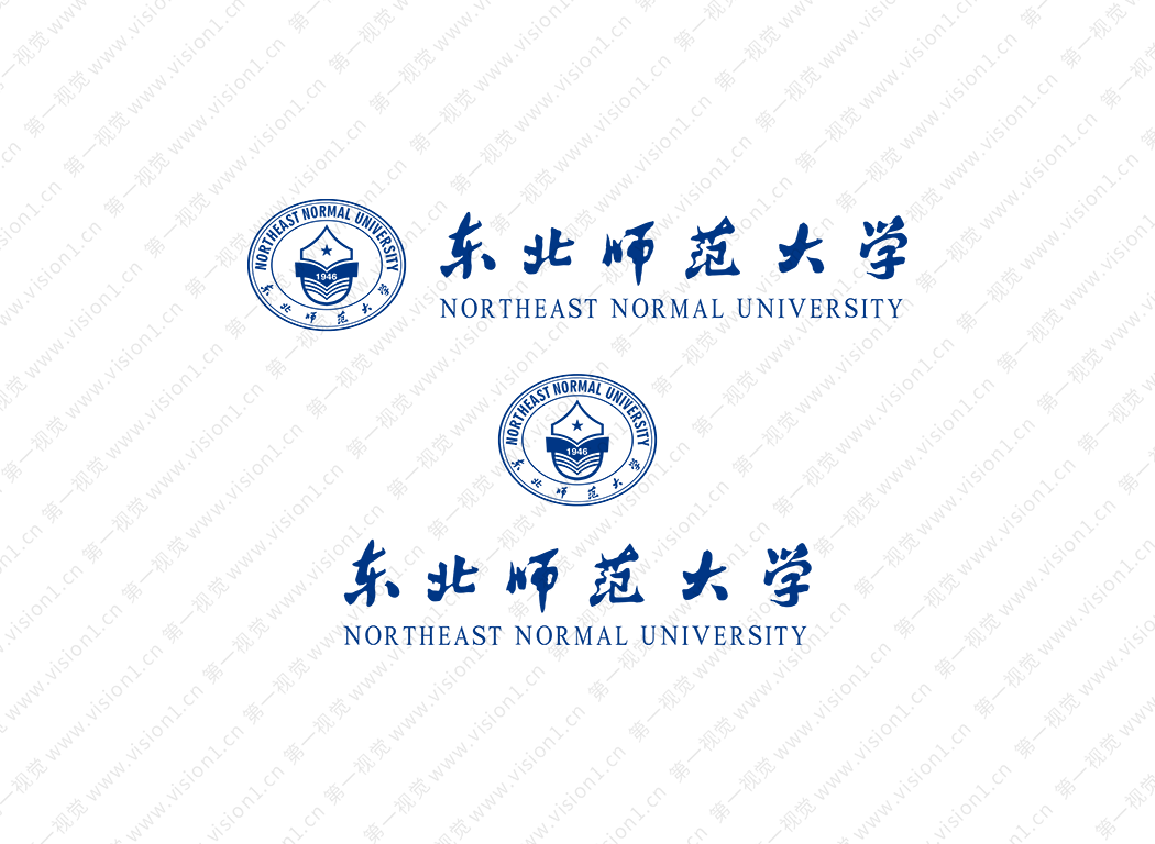 大学校徽系列：东北师范大学标志矢量图