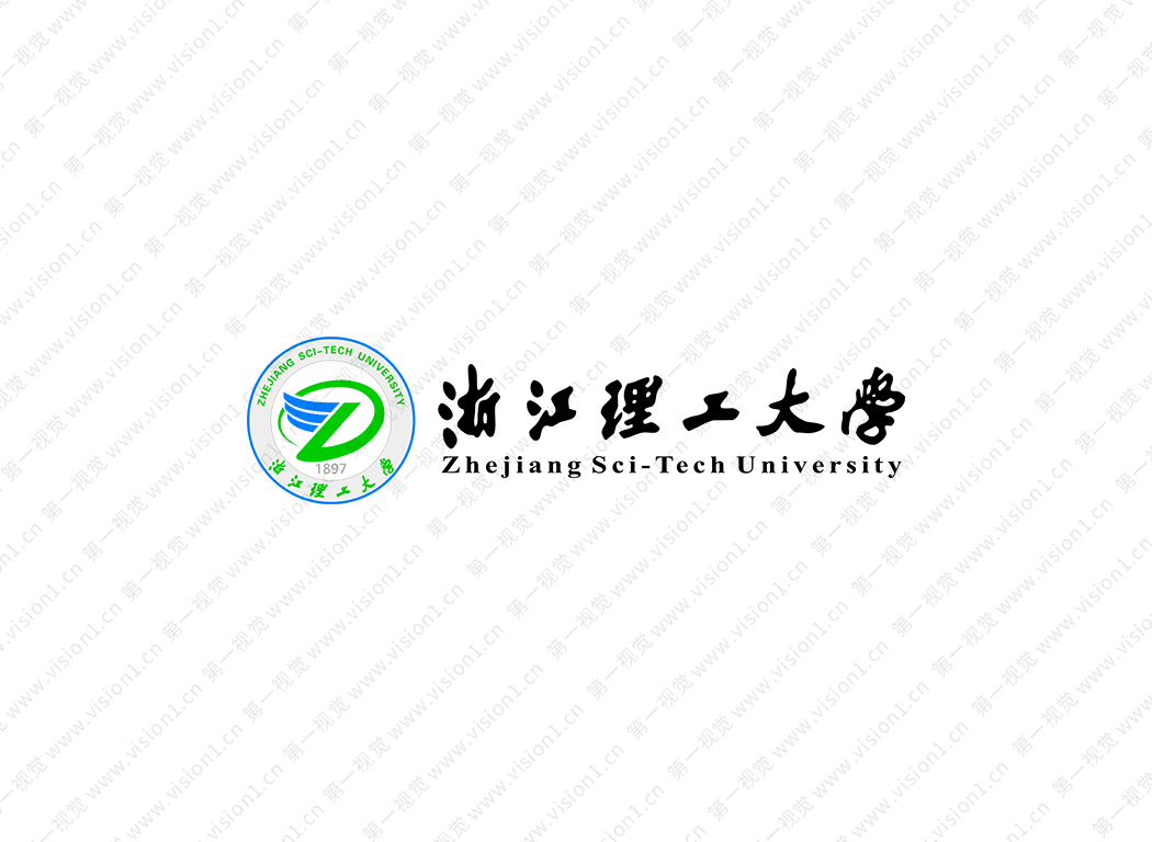 浙江理工大学校徽标志矢量图