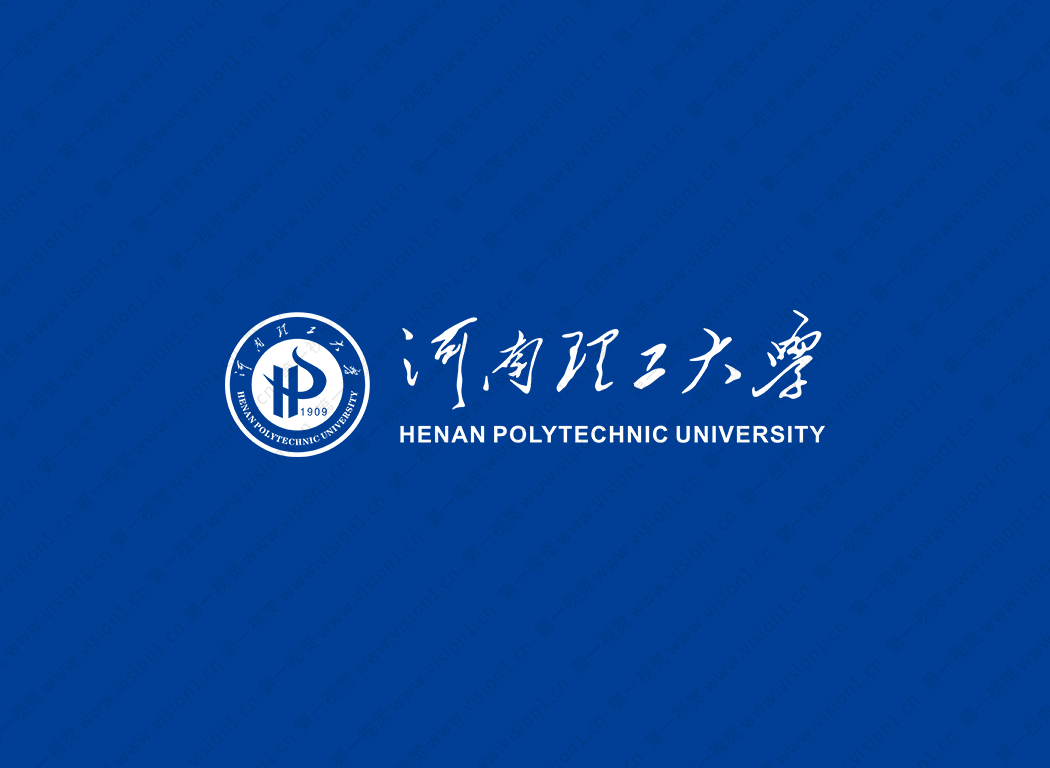 河南理工大学校徽标志矢量图