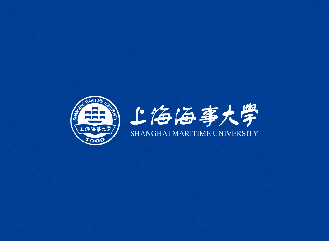 上海海事大学校徽标志矢量图