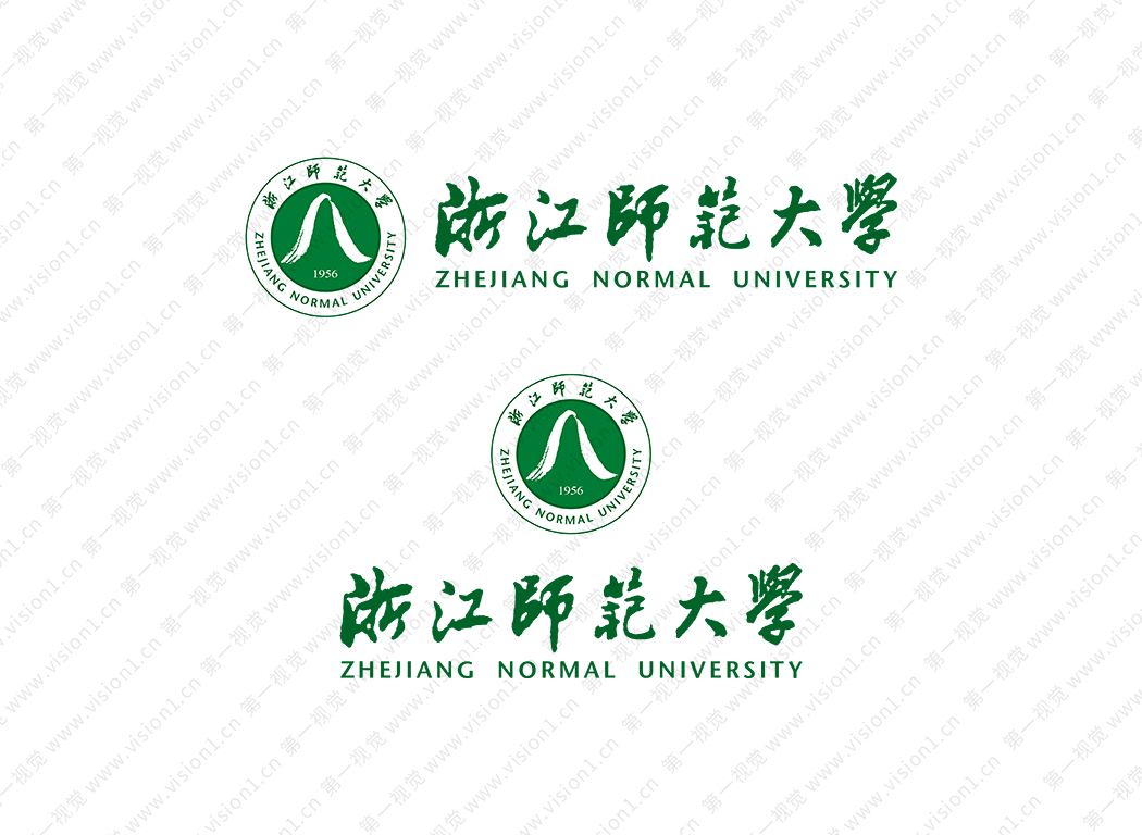 大学校徽系列: 浙江师范大学标志矢量图