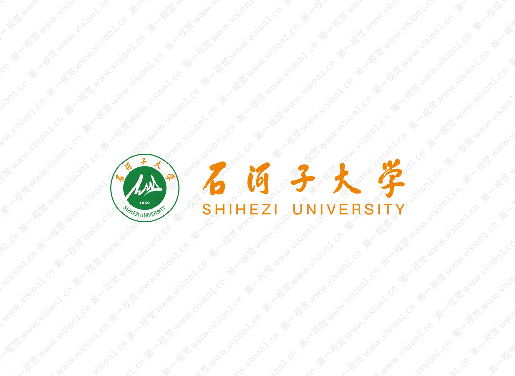 大学校徽系列：石河子大学标志矢量图