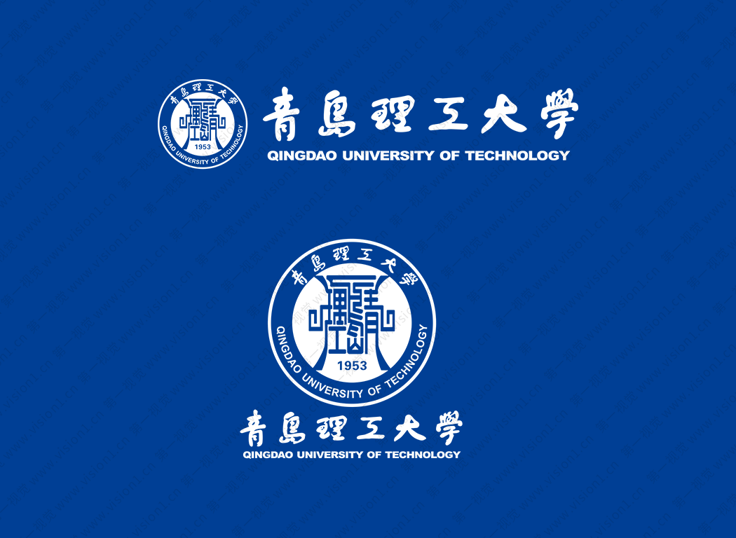 青岛理工大学校徽标志矢量图