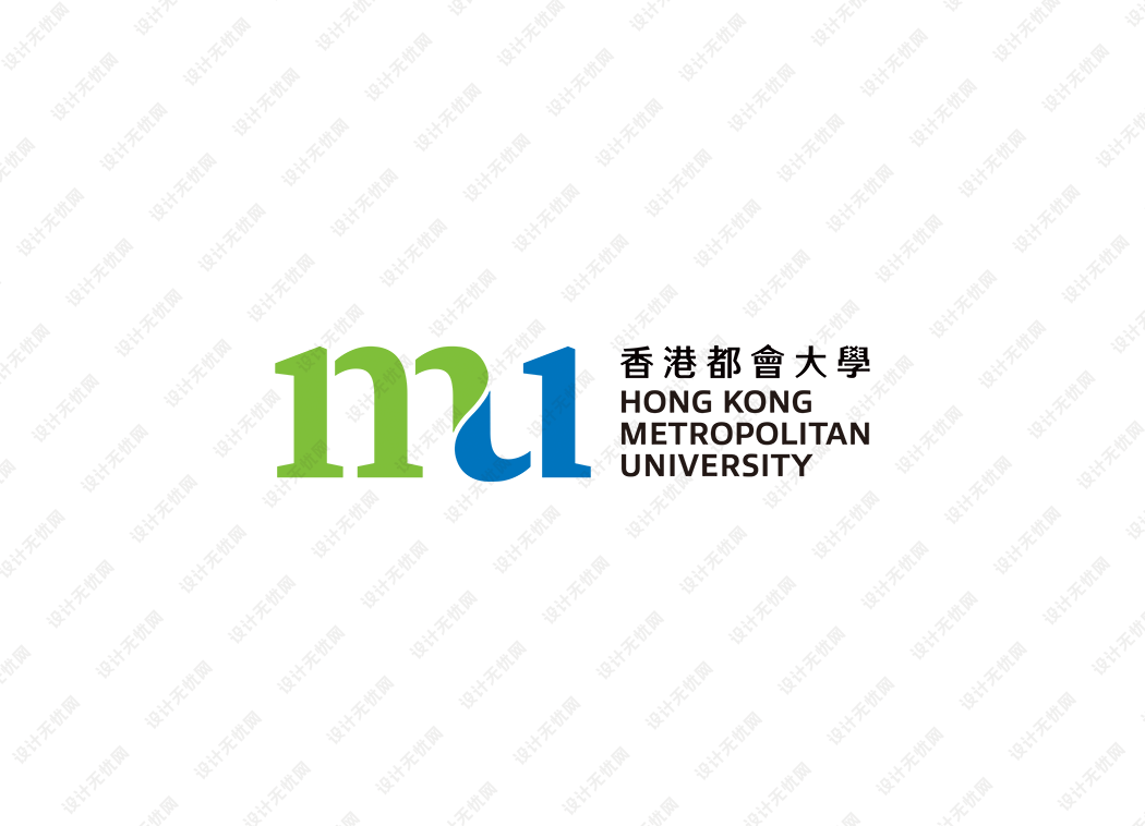 大学校徽系列：香港都会大学标志矢量图