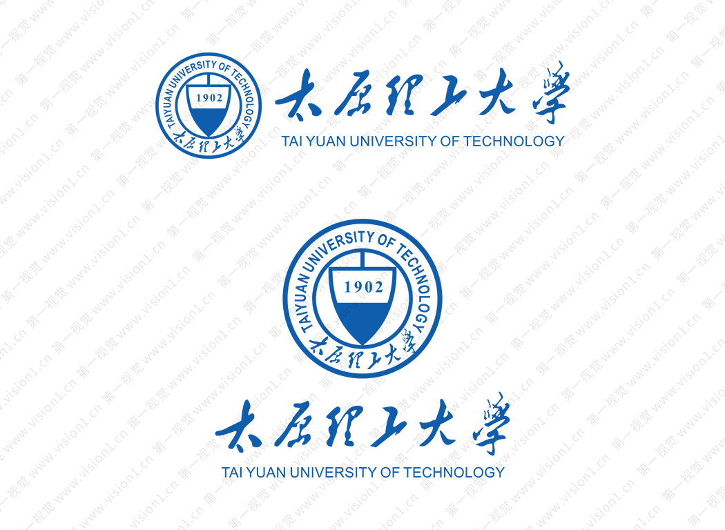 大学校徽系列:太原理工大学标志矢量图