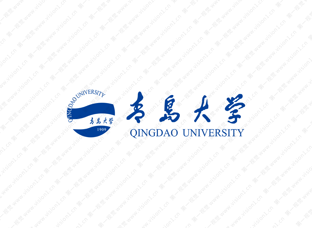 青岛大学校徽标志矢量图