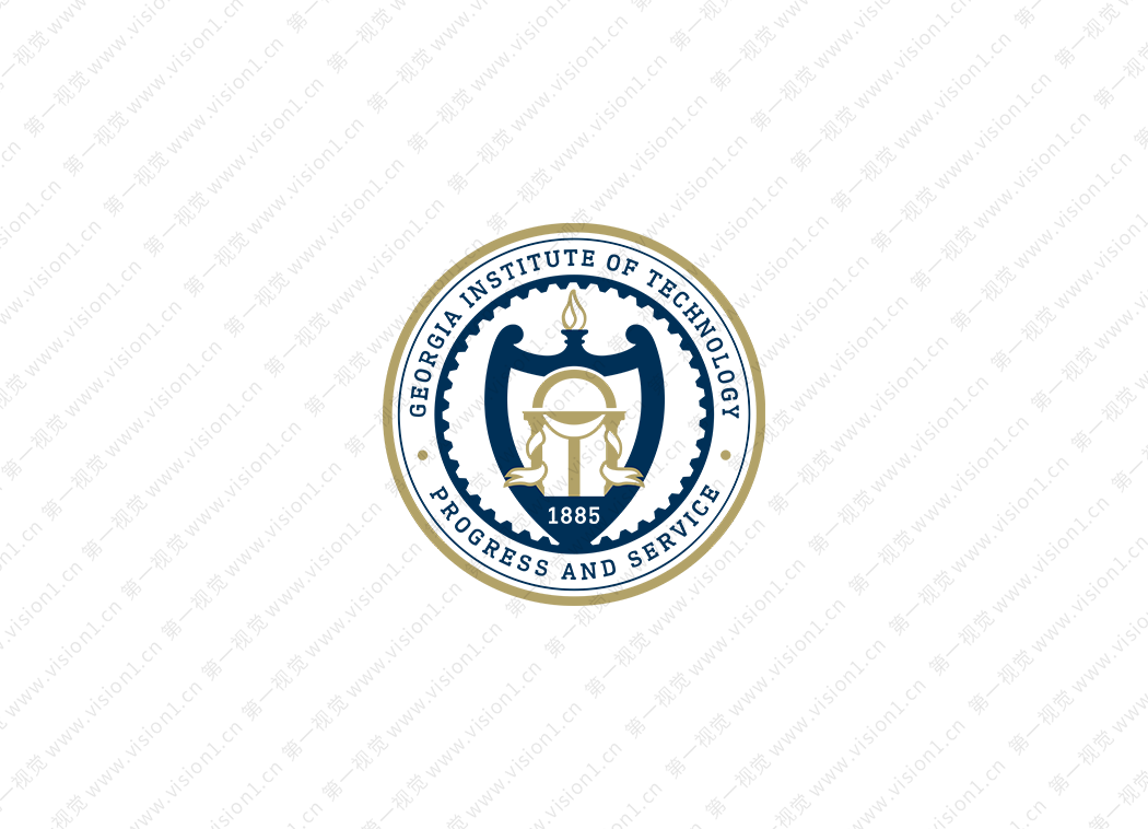 佐治亚理工学院校徽logo矢量图