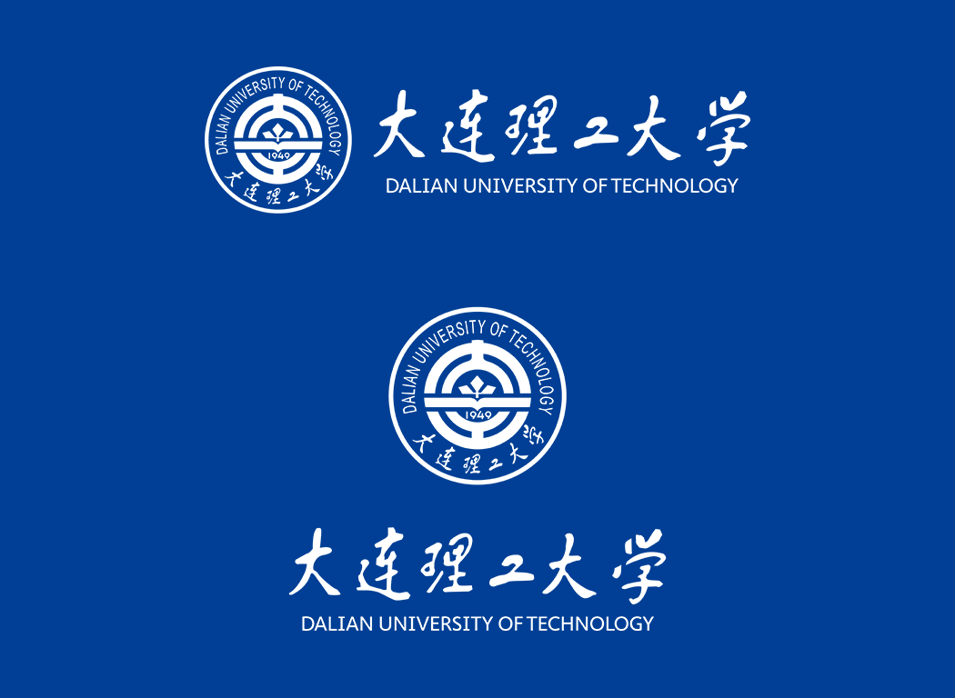 大学校徽系列:大连理工大学标志矢量图