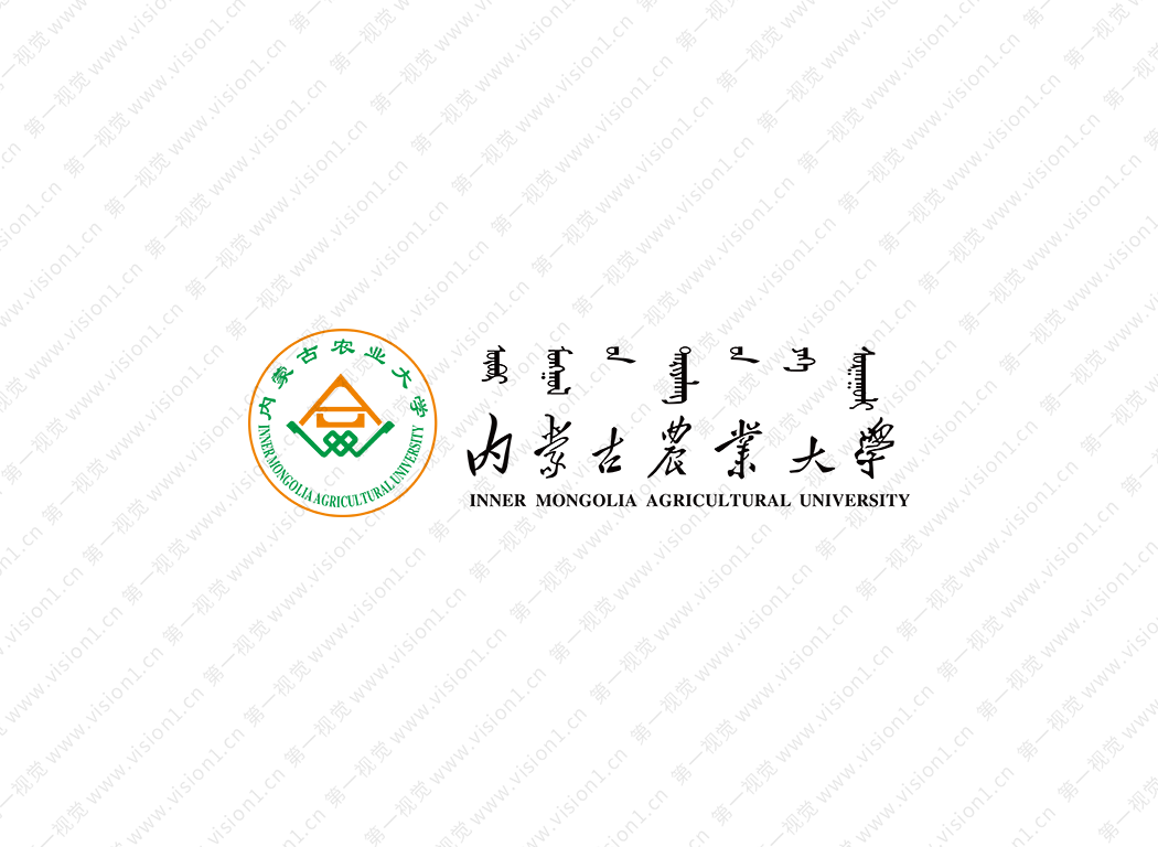 内蒙古农业大学校徽标志矢量图