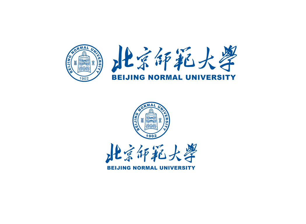 大学校徽系列:北京师范大学标志矢量图