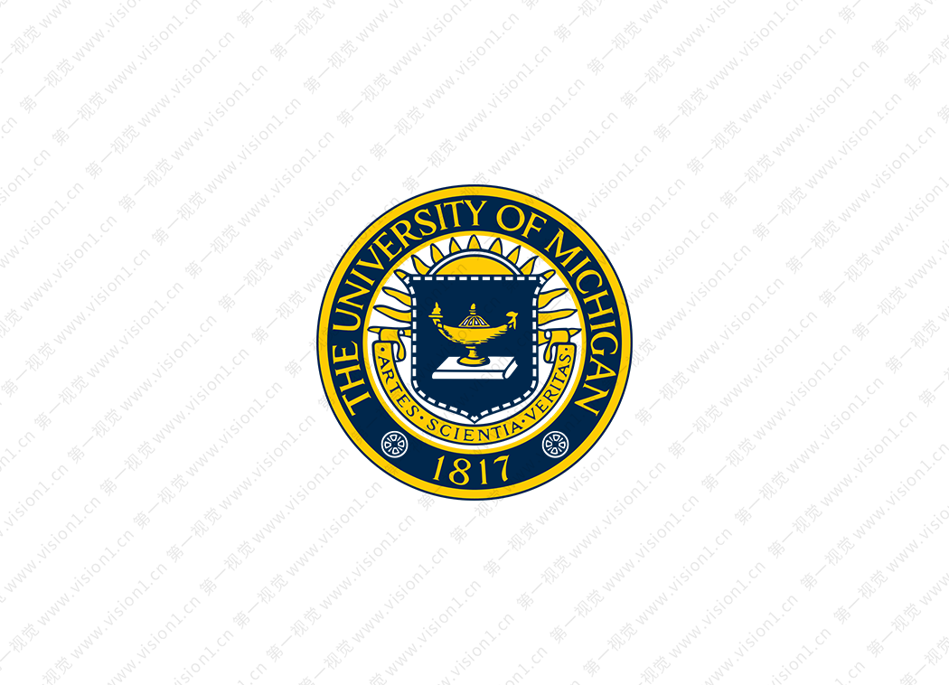 密西根大学校徽logo矢量图