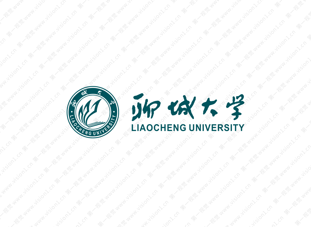 聊城大学校徽标志矢量图