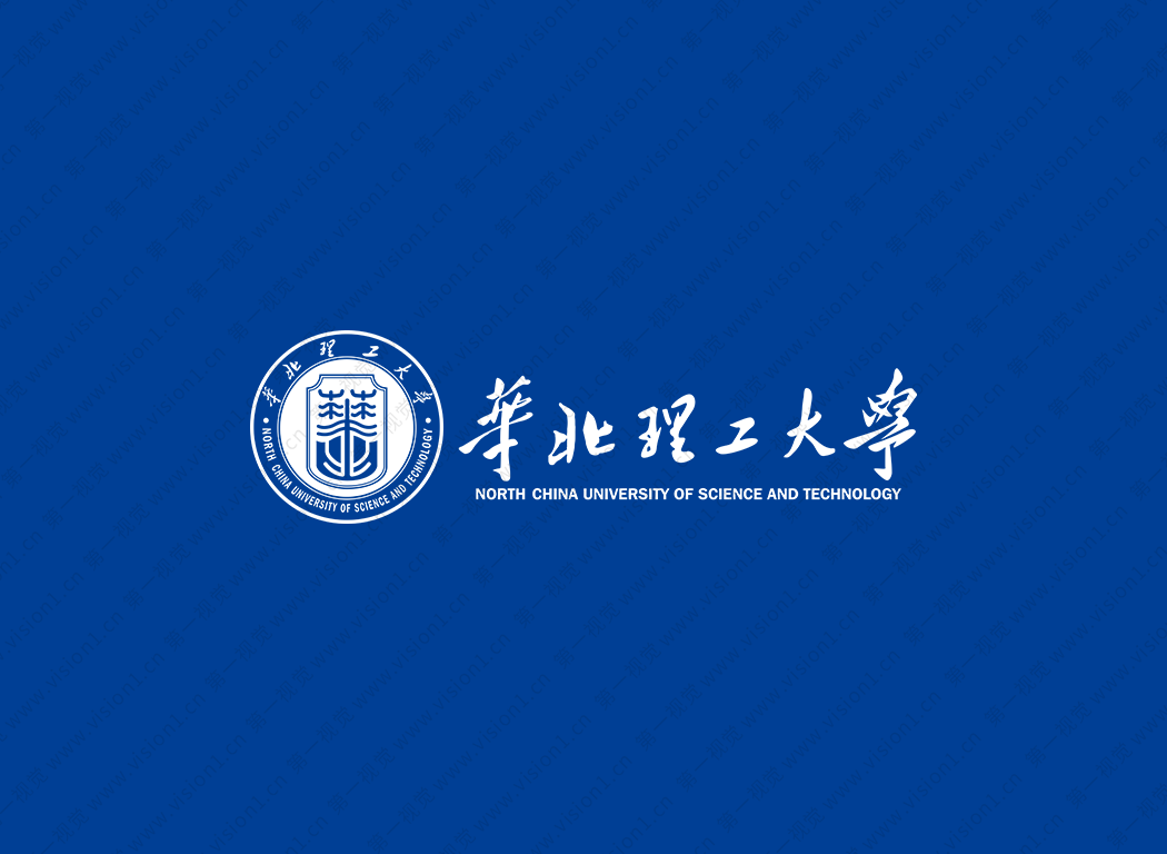 华北理工大学校徽标志矢量图