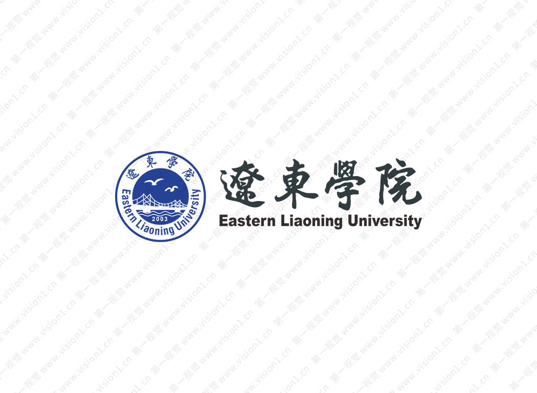 辽东学院校徽标志矢量图