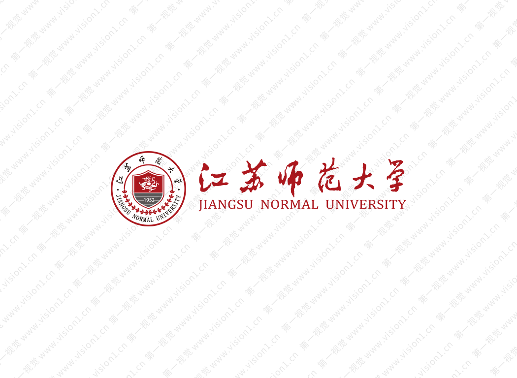 江苏师范大学校徽标志矢量图