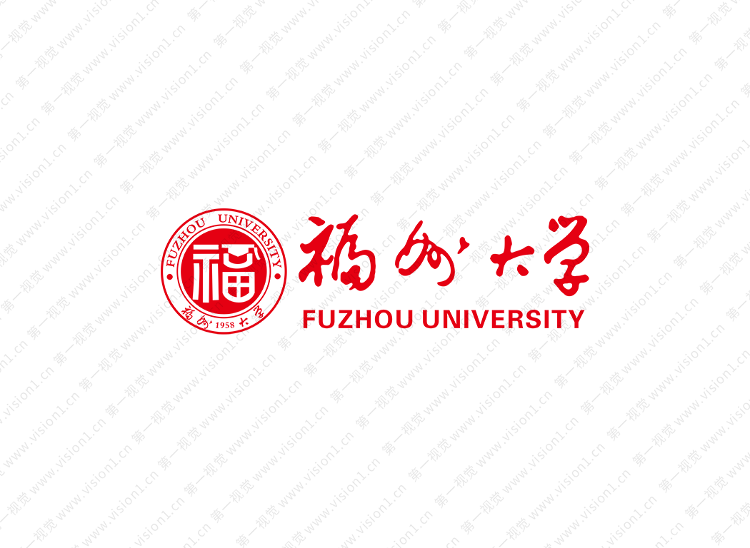 大学校徽系列:福州大学标志矢量图