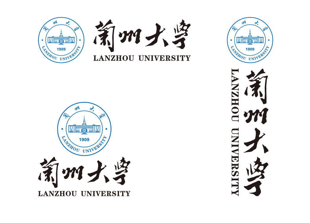 大学校徽系列:兰州大学标志矢量图