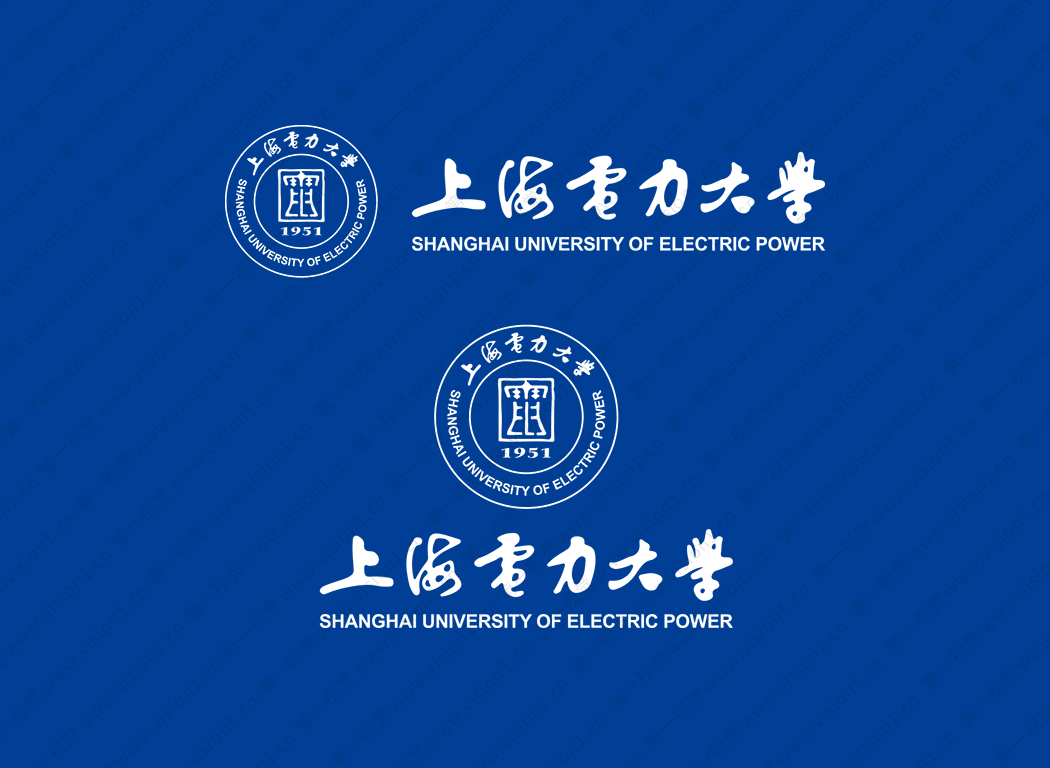 上海电力大学logo标志矢量图