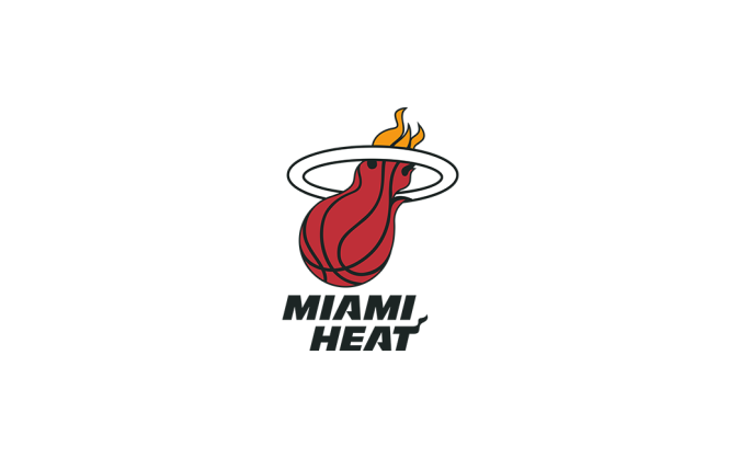 NBA:迈阿密热火队logo标志矢量图
