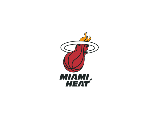 NBA:迈阿密热火队logo标志矢量图