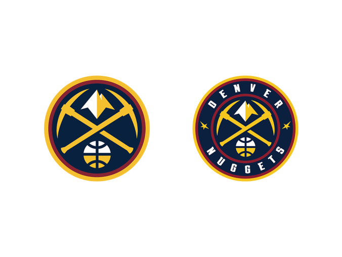 NBA:丹佛掘金队logo标志矢量图