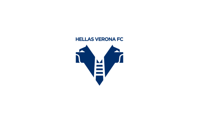 维罗纳足球俱乐部队徽logo标志矢量图