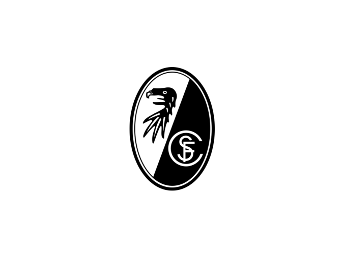 弗赖堡足球俱乐部队徽logo标志矢量图