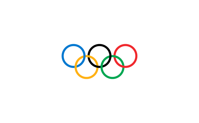 奥林匹克五环会徽标志矢量图