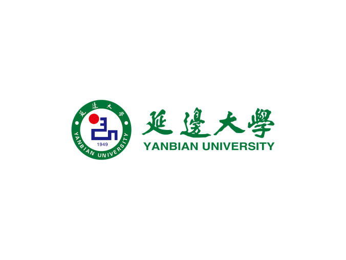 延边大学校徽标志矢量图