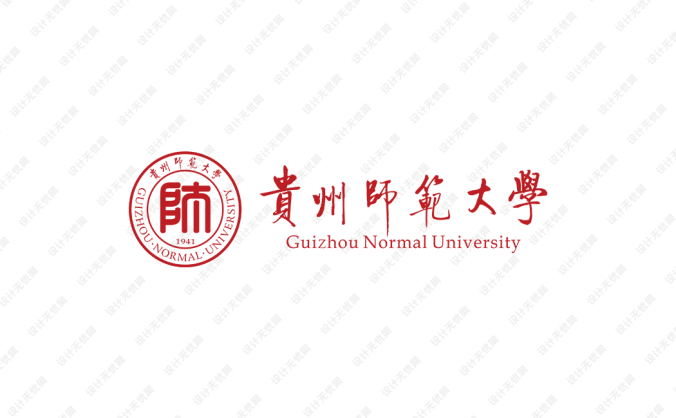 贵州师范大学校徽标志矢量图