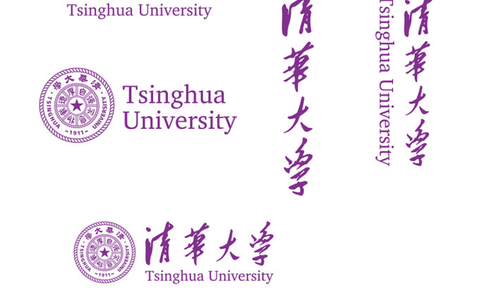 大学校徽系列:清华大学标志矢量图