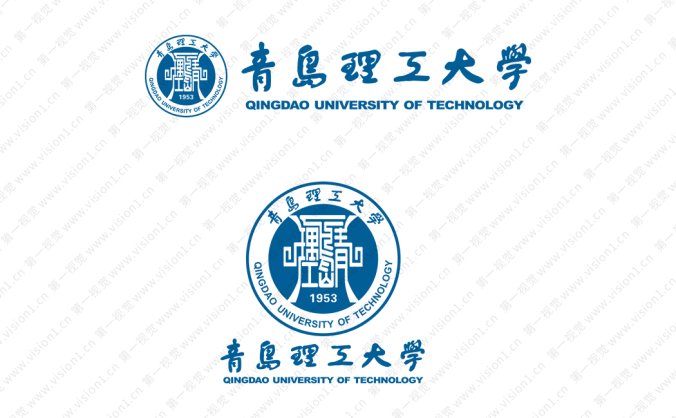 青岛理工大学校徽标志矢量图
